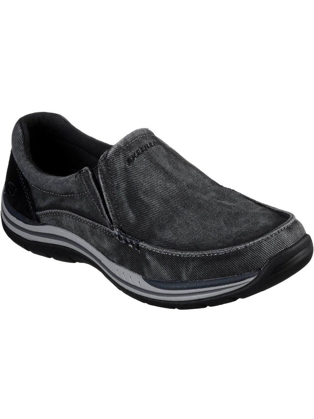 Skechers Men's Expected Avillo Walking Slip-ins Air-Cooled Goga Mat vintage wash
